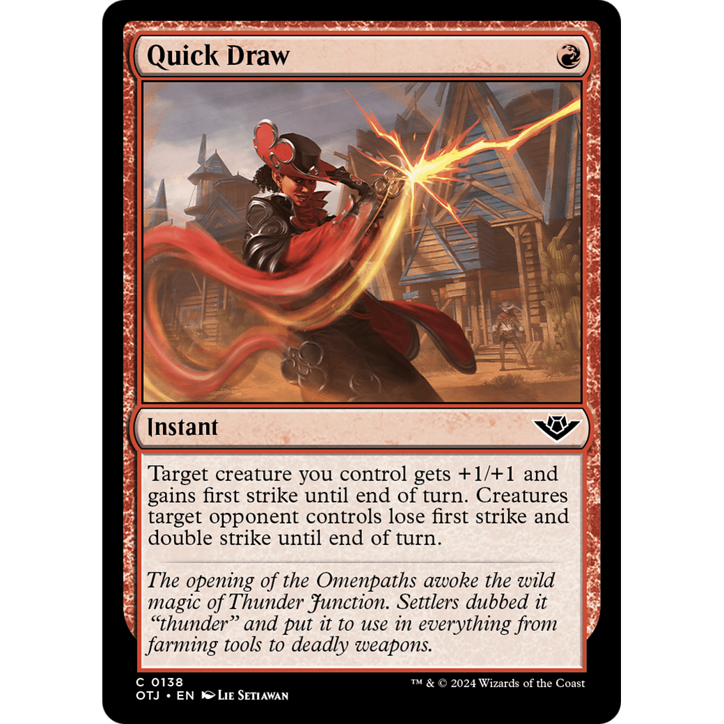 Quick Draw (OTJ-138) - Outlaws of Thunder Junction Foil