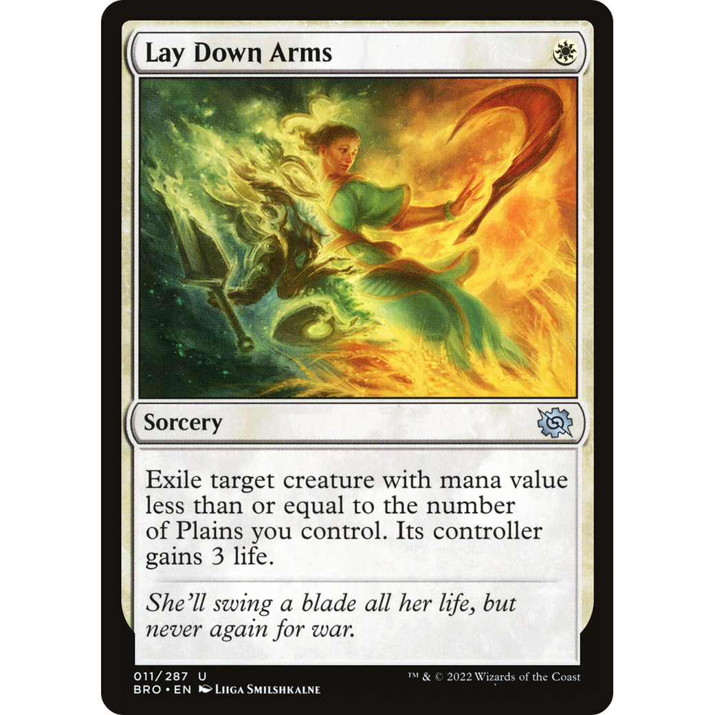 Lay Down Arms (BRO-011) - The Brothers' War Foil