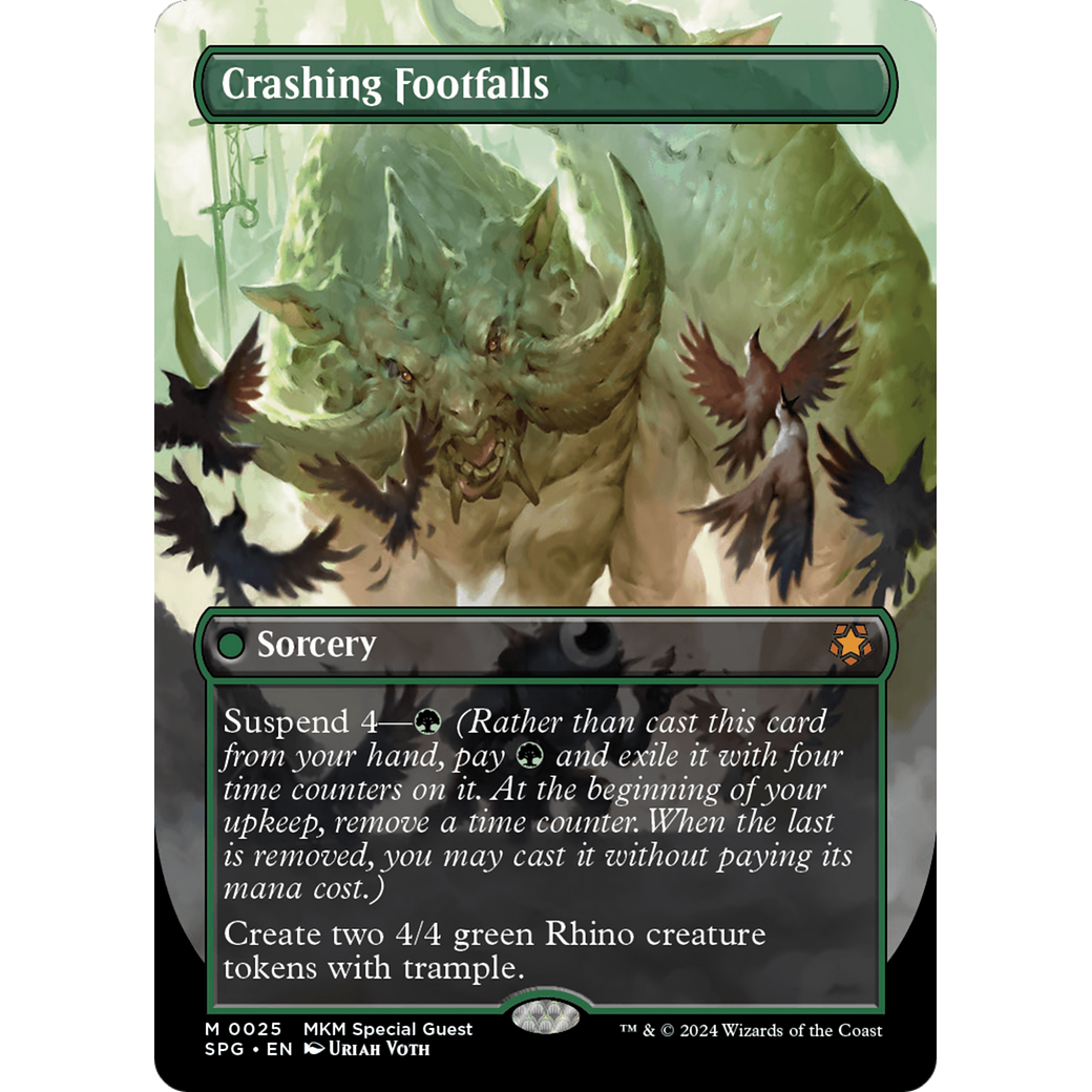 Crashing Footfalls (Borderless) (SPG-025) - Special Guests (Borderless) Foil