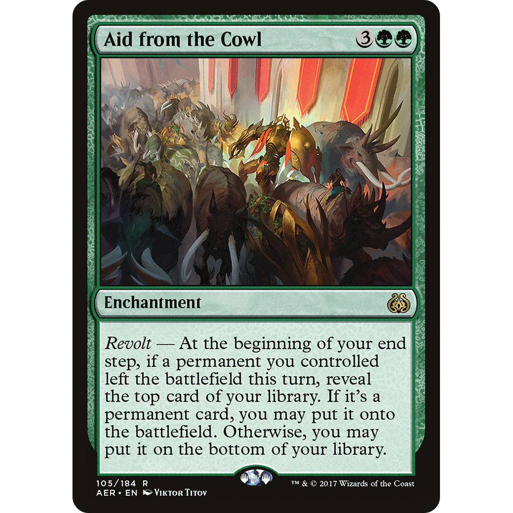 Aid from the Cowl (AER-105) - Aether Revolt Foil