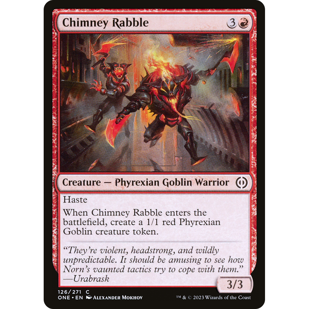 Chimney Rabble (ONE-126) - Phyrexia: All Will Be One Foil