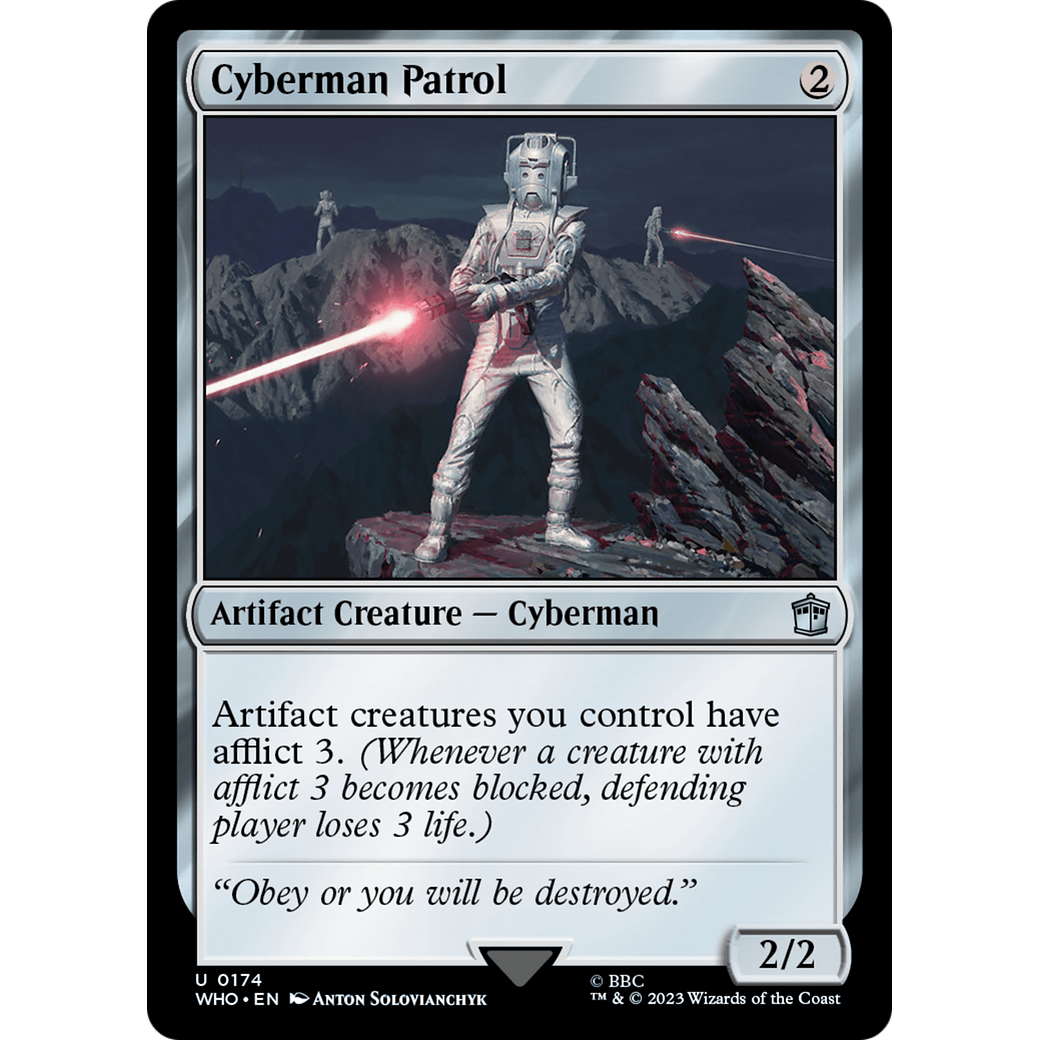 Cyberman Patrol (WHO-174) - Doctor Who Foil