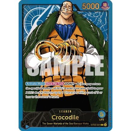 Crocodile (Premium Card Collection -Leader Collection-) (ST03-001) - One Piece Promotion Cards Foil