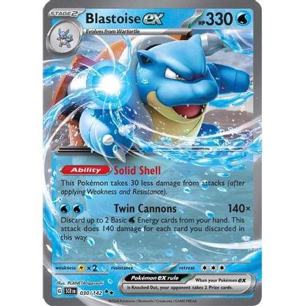Blastoise ex 30 - SV07 Stellar Crown Holofoil