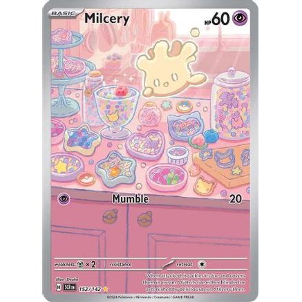 Milcery - 152/142 152 - SV07 Stellar Crown Holofoil