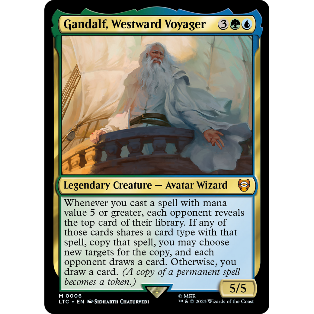 Gandalf, Westward Voyager (LTC-006) - Tales of Middle-earth Commander