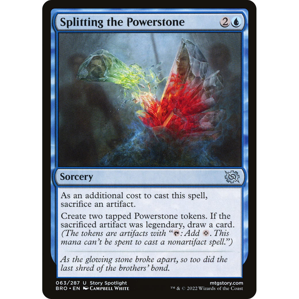Splitting the Powerstone (BRO-063) - The Brothers' War Foil