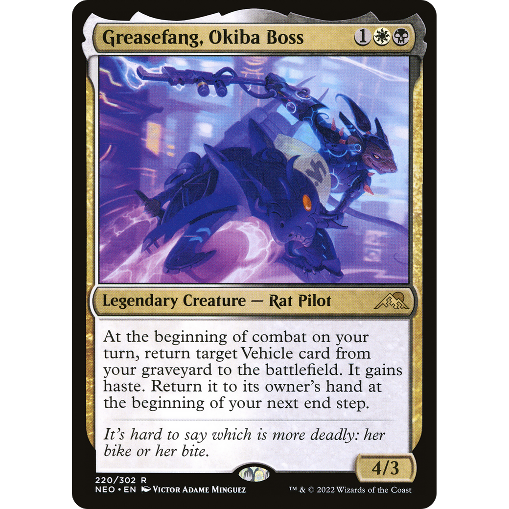 Greasefang, Okiba Boss (NEO-220) - Kamigawa: Neon Dynasty Foil