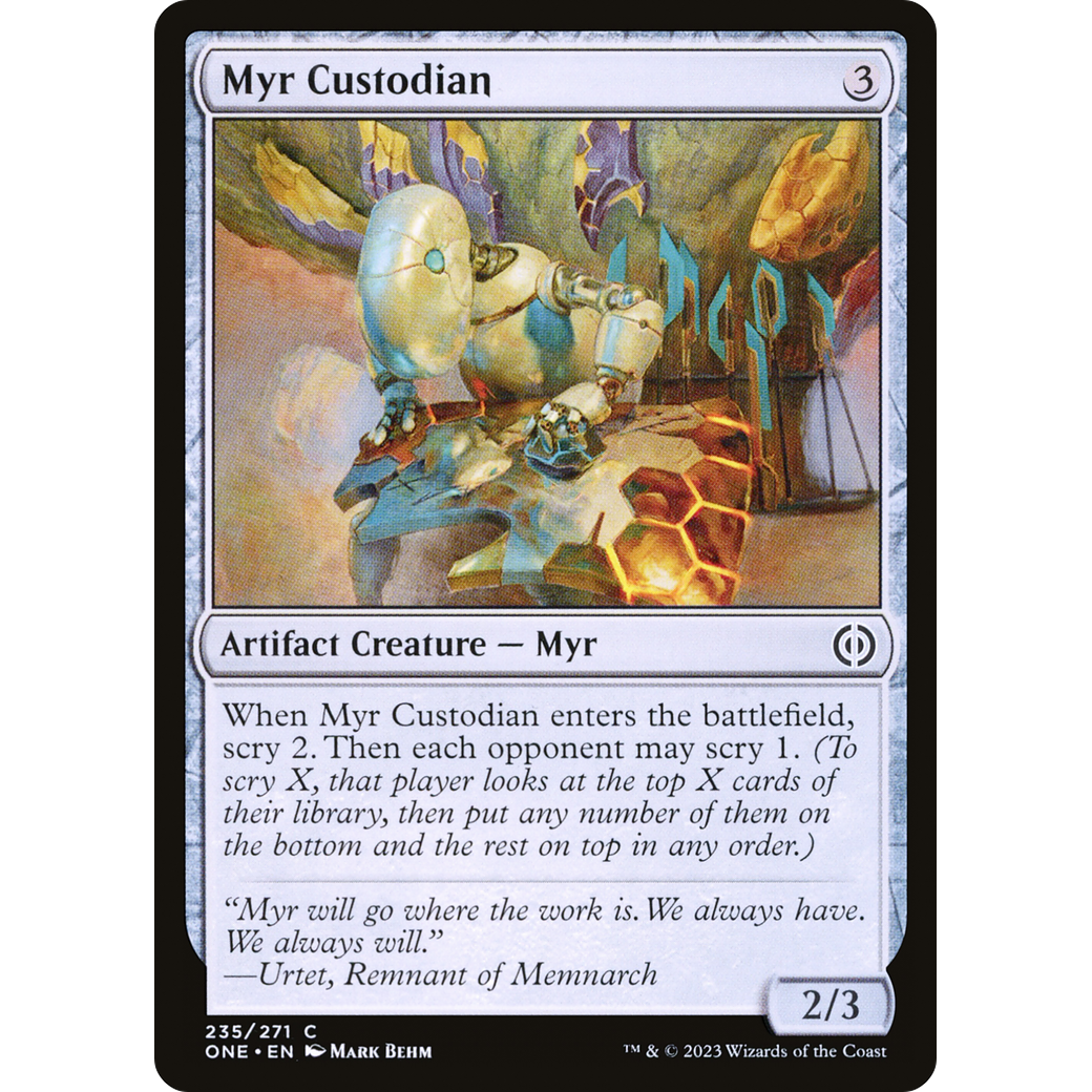 Myr Custodian (ONE-235) - Phyrexia: All Will Be One Foil