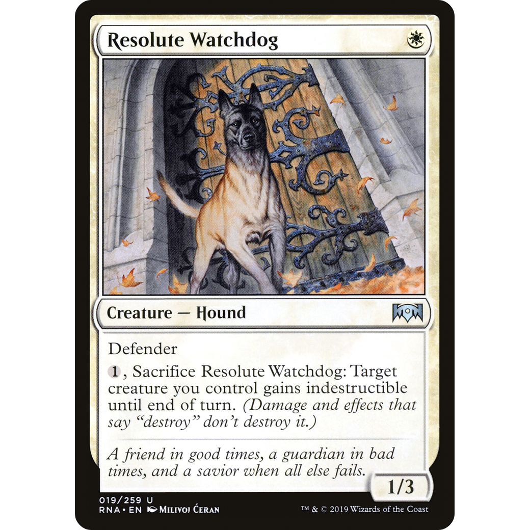 Resolute Watchdog (RNA-019) - Ravnica Allegiance