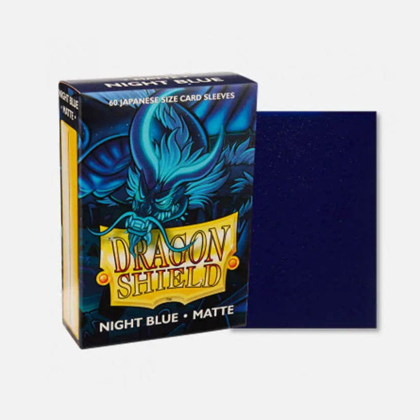 Dragon Shield: Night Blue Matte 60ct Japanese Size Sleeves