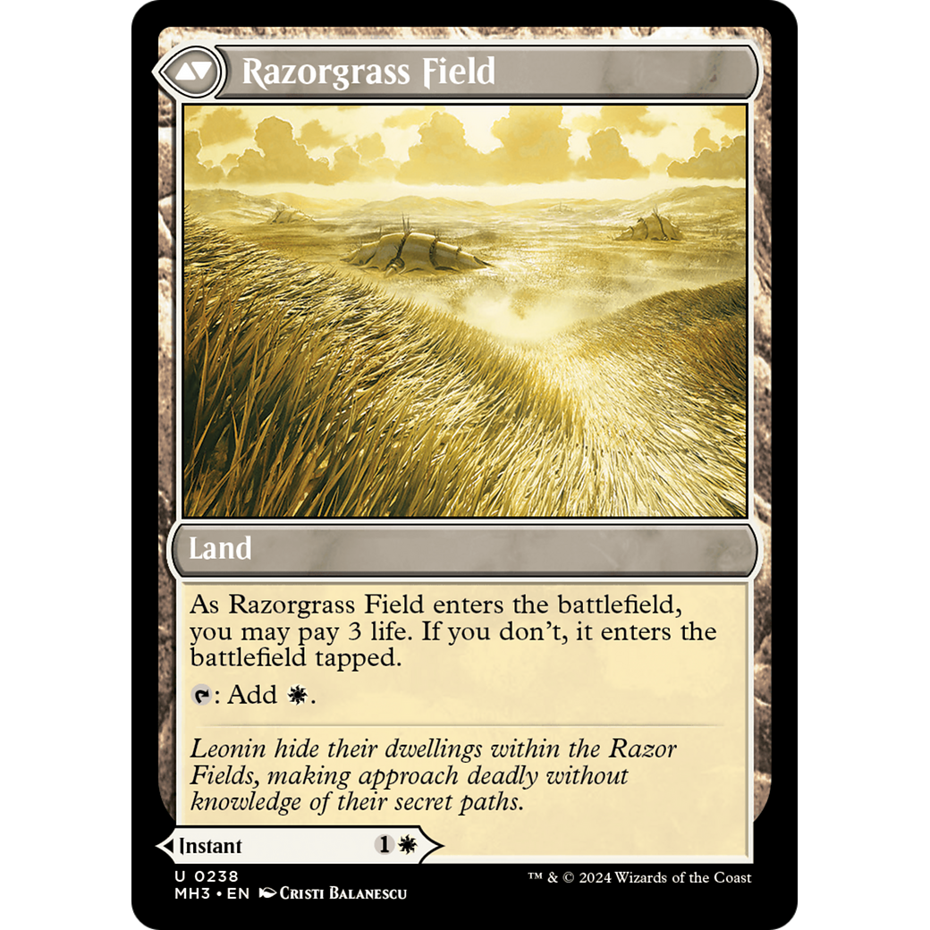 Razorgrass Ambush // Razorgrass Field (MH3-238) - Modern Horizons 3