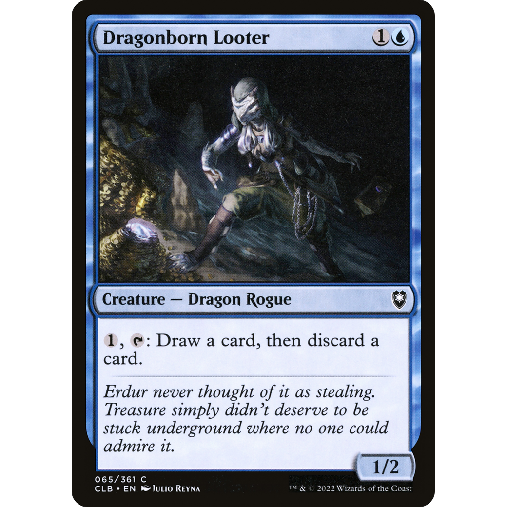 Dragonborn Looter (CLB-065) - Commander Legends: Battle for Baldur's Gate