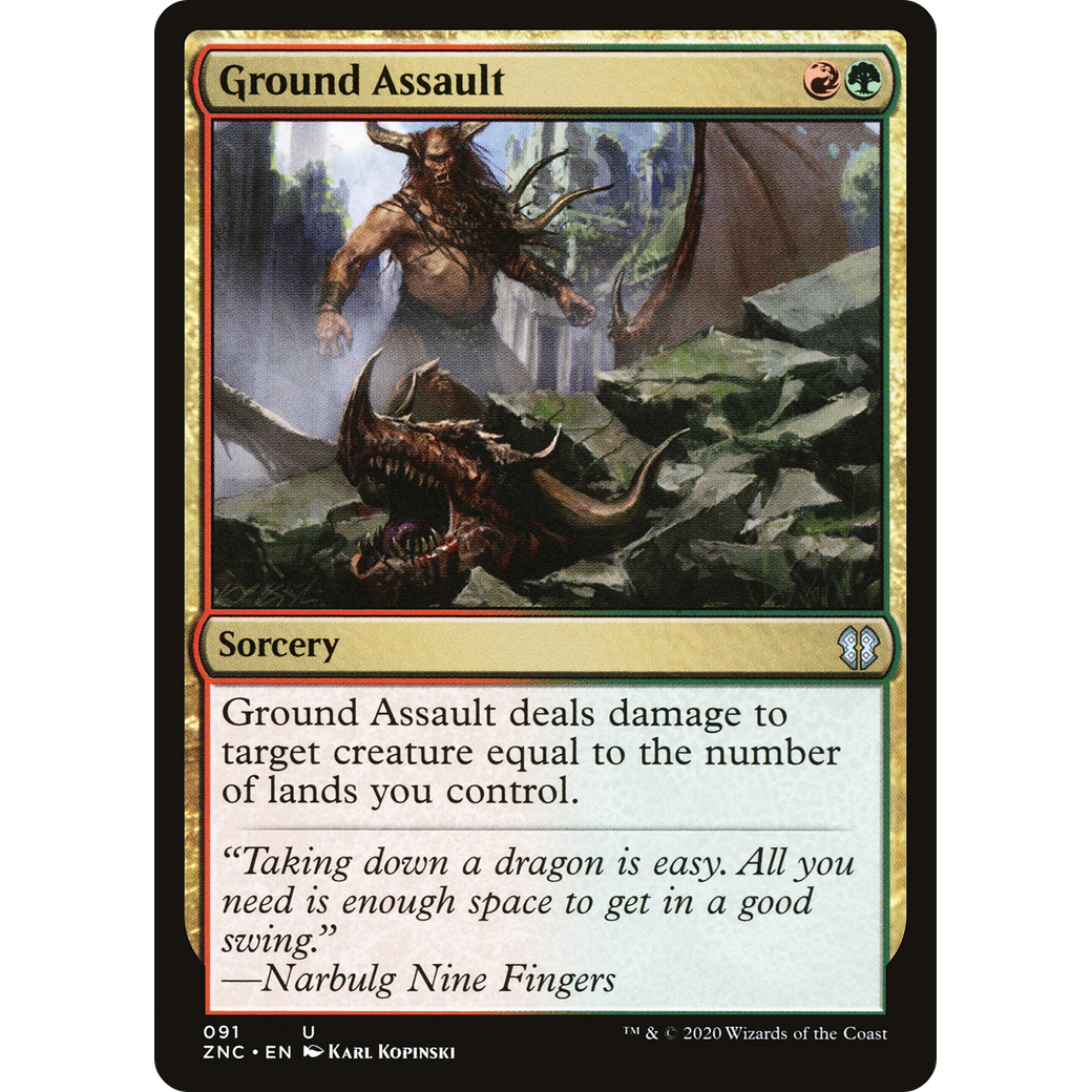 Ground Assault (ZNC-091) - Zendikar Rising Commander