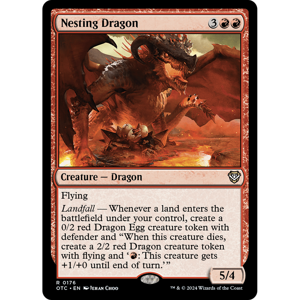 Nesting Dragon (OTC-176) - Outlaws of Thunder Junction Commander