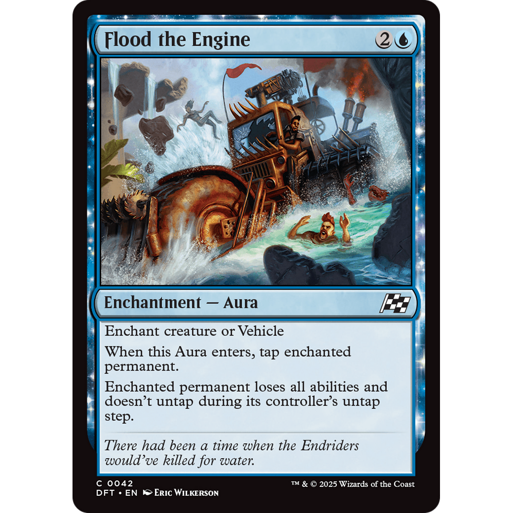 Flood the Engine (DFT-042) - Aetherdrift: (enchantment) Foil