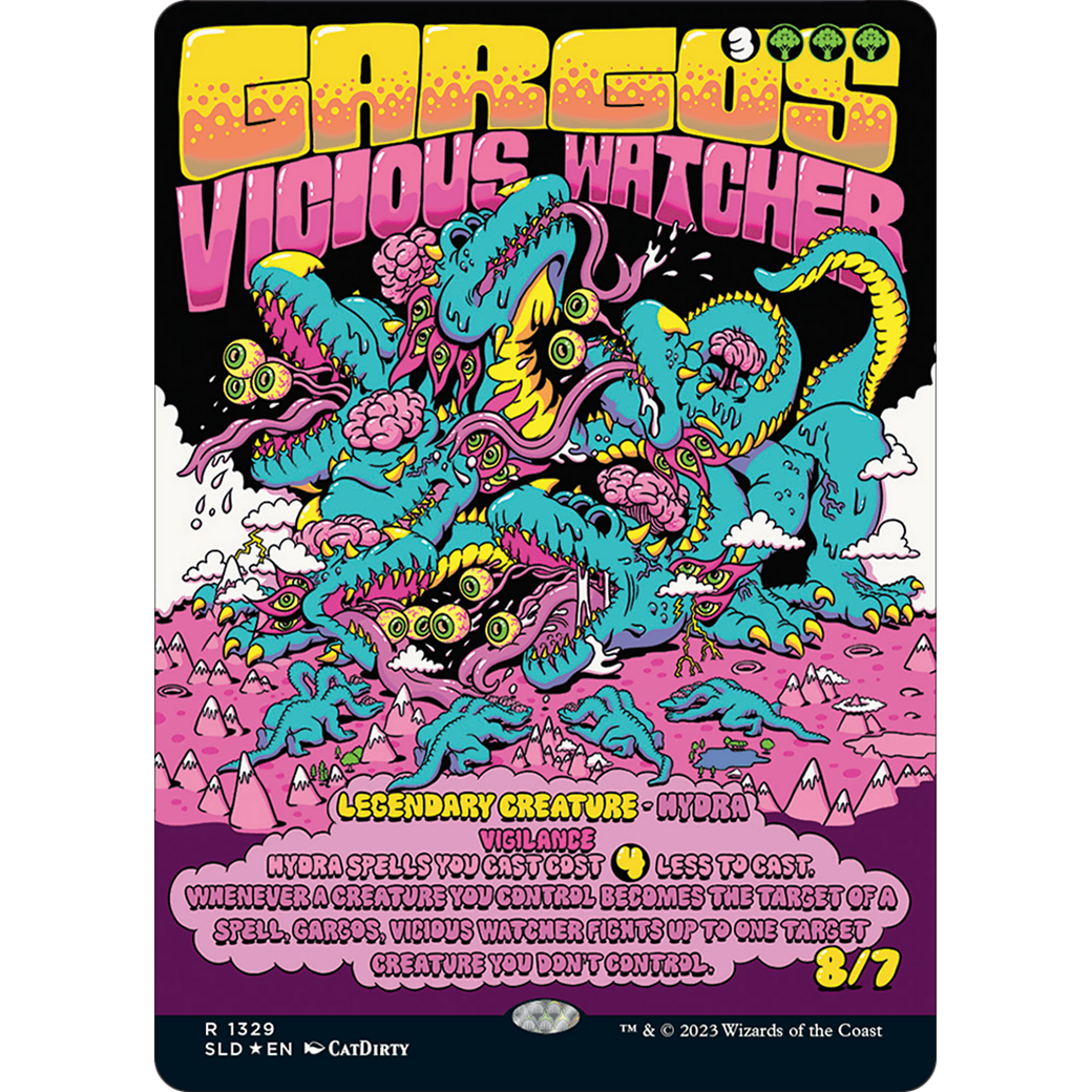 Gargos, Vicious Watcher (SLD-1329) - Secret Lair Drop (Borderless) Foil