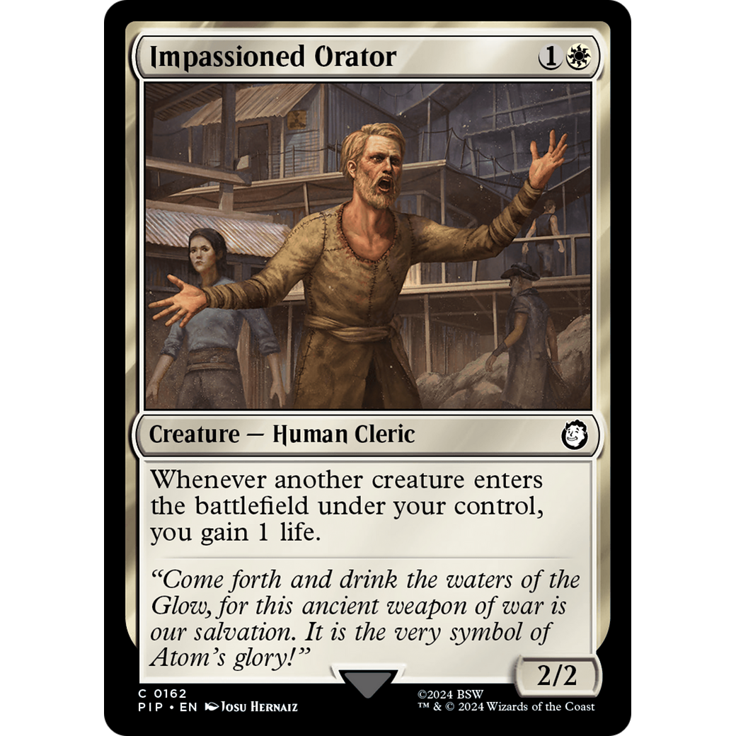 Impassioned Orator (PIP-162) - Fallout Foil