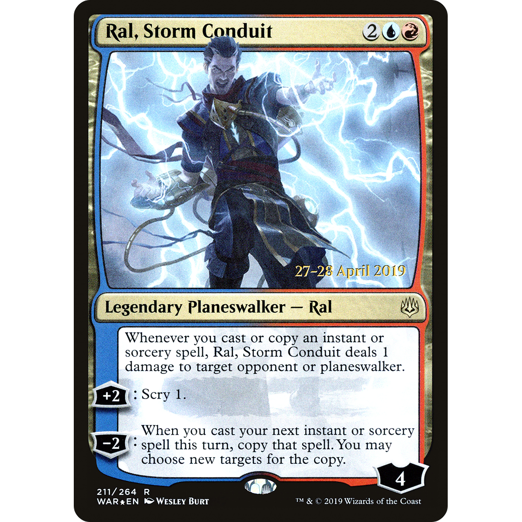 Ral, Storm Conduit (PRE-211) - War of the Spark Promos Foil
