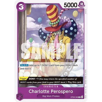Charlotte Perospero (OP08-068) - Two Legends Pre-Release Cards
