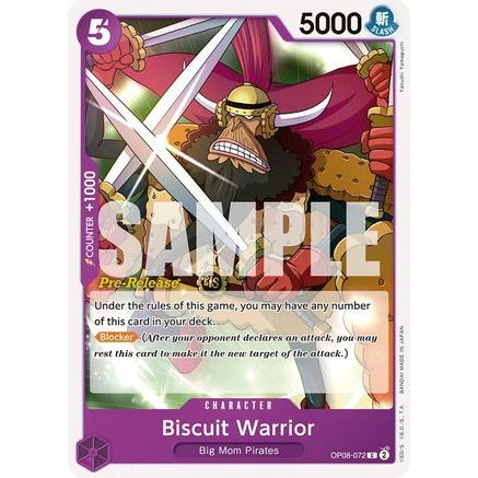 Biscuit Warrior (OP08-072) - Two Legends Pre-Release Cards