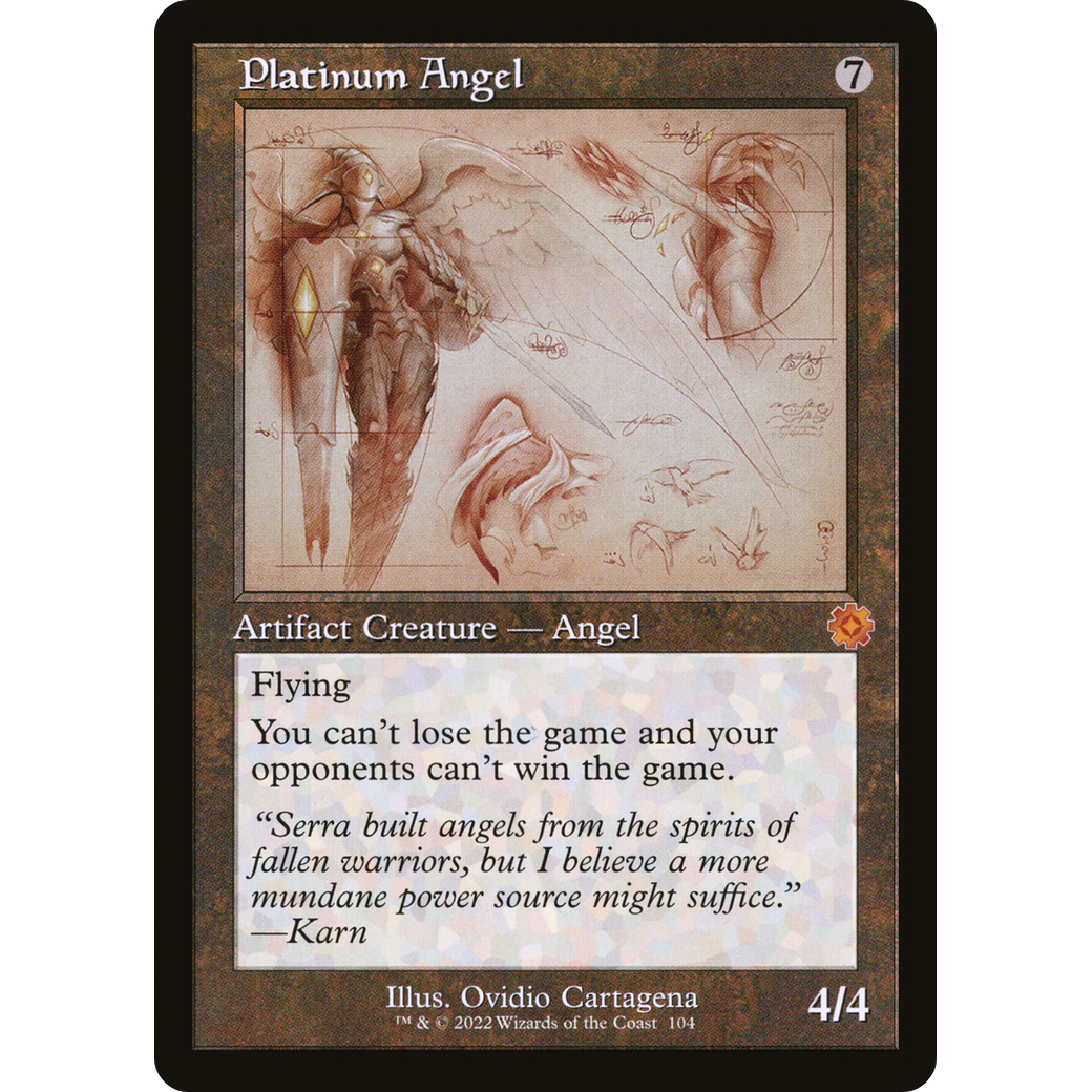 Platinum Angel (Schematic) (BRR-104) - The Brothers' War Retro Artifacts Foil