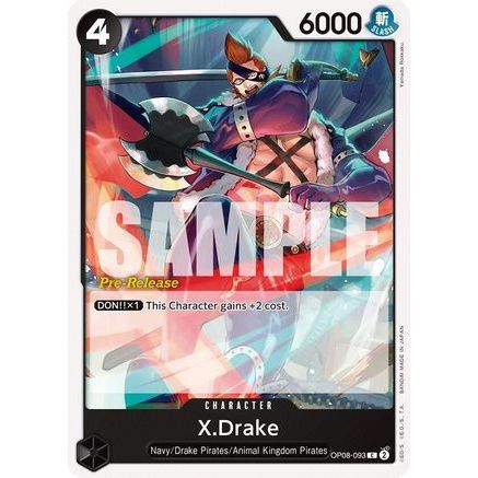 X.Drake (OP08-093) - Two Legends Pre-Release Cards