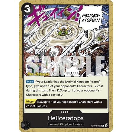 Heliceratops (OP08-097) - Two Legends Pre-Release Cards