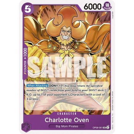 Charlotte Oven (OP08-061) - Two Legends Pre-Release Cards