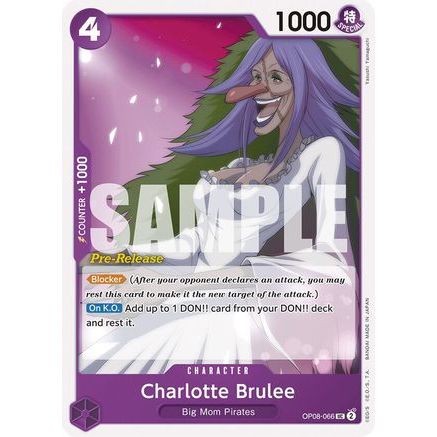 Charlotte Brulee (OP08-066) - Two Legends Pre-Release Cards
