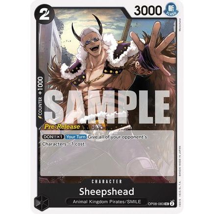 Sheepshead (OP08-083) - Two Legends Pre-Release Cards