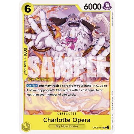 Charlotte Opera (OP08-102) - Two Legends Pre-Release Cards