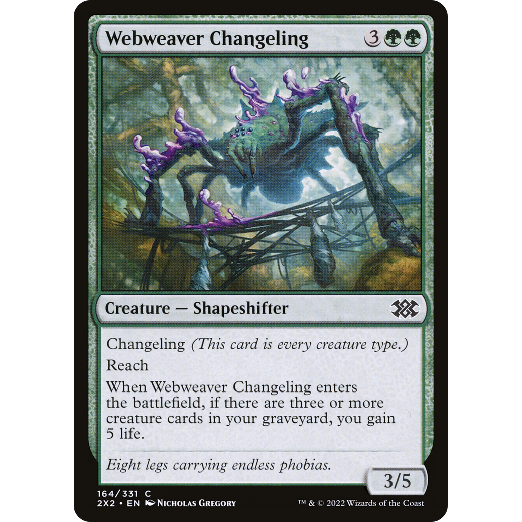 Webweaver Changeling (2X2-164) - Double Masters 2022