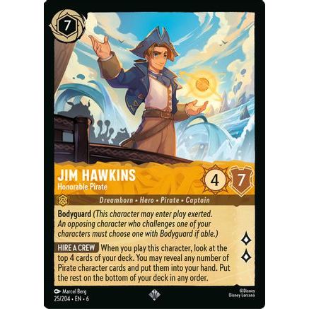 Jim Hawkins - Honorable Pirate (25/204) - Azurite Sea Cold Foil