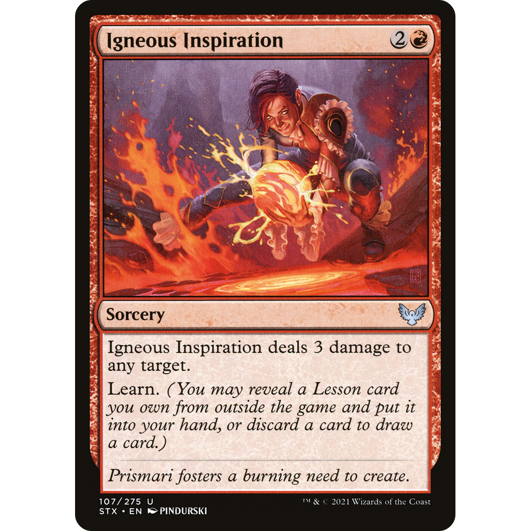 Igneous Inspiration (STX-107) - Strixhaven: School of Mages