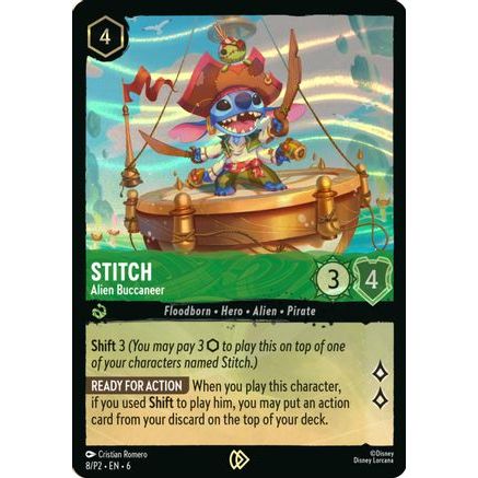 Stitch - Alien Buccaneer (Stitch Collector's Gift Set Promo) (8) - Disney Lorcana Promo Cards Holofoil