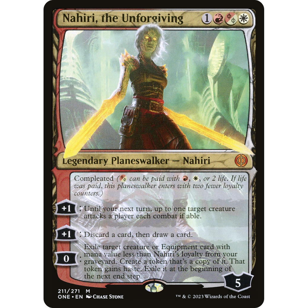Nahiri, the Unforgiving (ONE-211) - Phyrexia: All Will Be One Foil