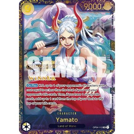 Yamato (Championship 2024 Finals Winner) (OP04-112) - One Piece Promotion Cards