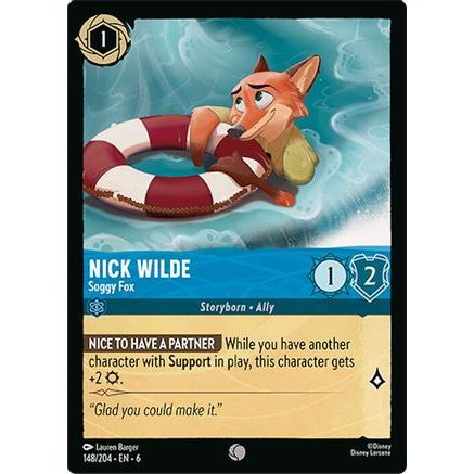 Nick Wilde - Soggy Fox (148/204) - Azurite Sea