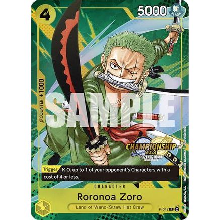 Roronoa Zoro (CS 2024 Event Pack) (P-042) - One Piece Promotion Cards Foil