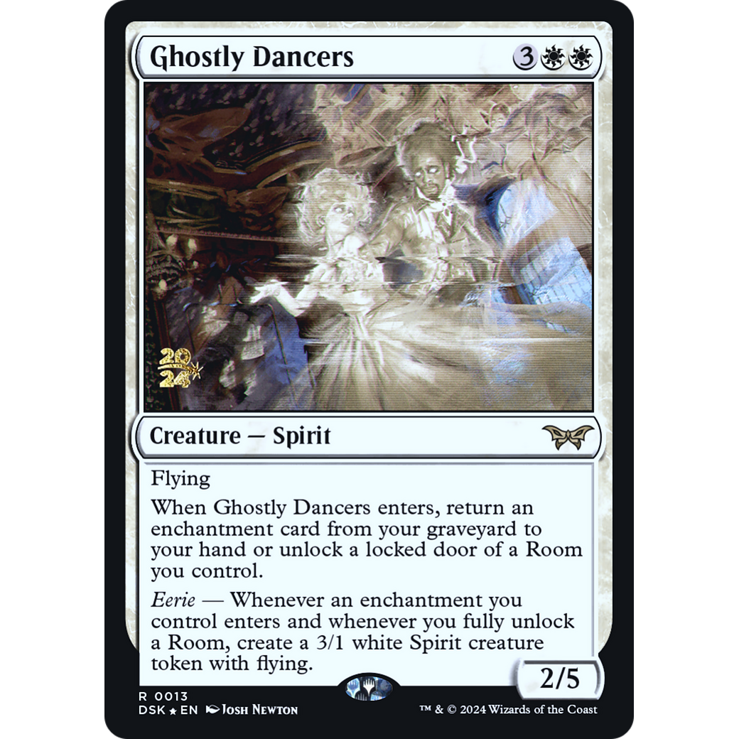 Ghostly Dancers (PRE-13S) - Duskmourn: House of Horror Promos Foil