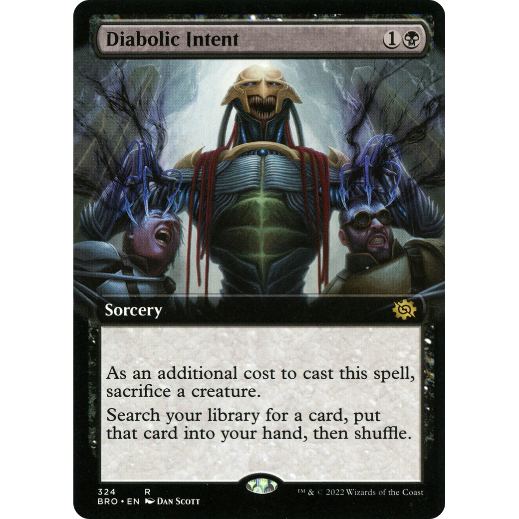 Diabolic Intent (Extended Art) (BRO-324) - The Brothers' War: (Extended Art) Foil