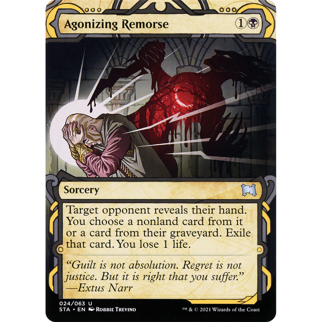Agonizing Remorse (STA-024) - Strixhaven Mystical Archive: (Showcase) (Borderless)