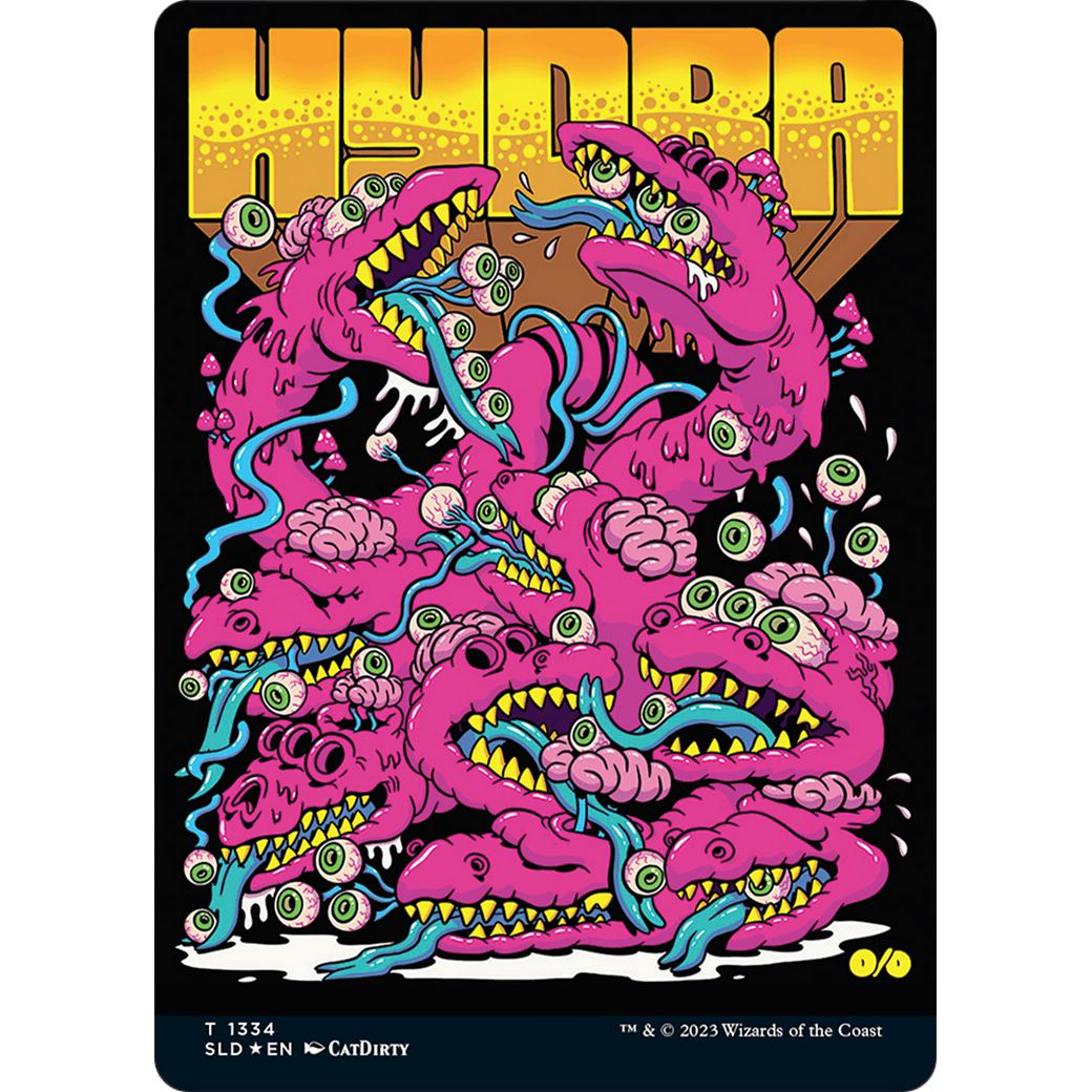 Hydra Token (SLD-1334) - Secret Lair Drop (Borderless) Foil