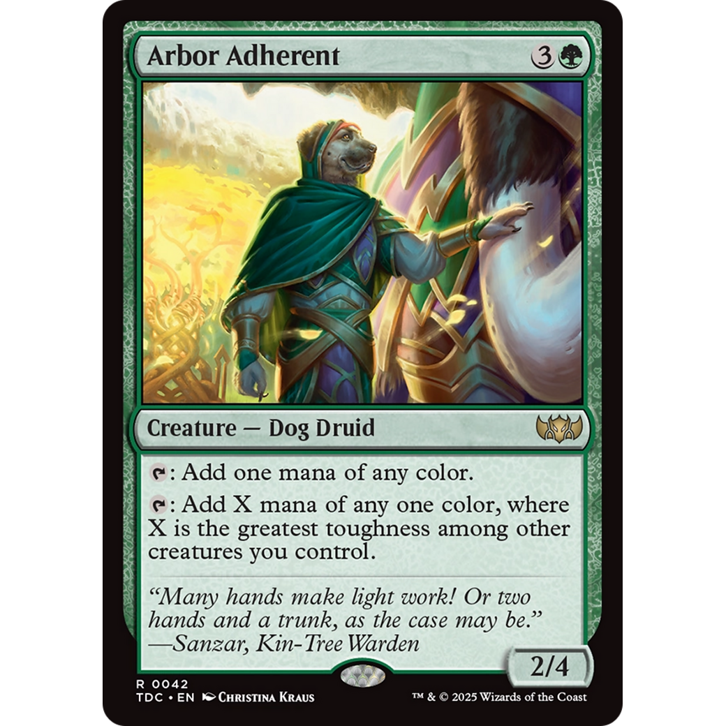 Arbor Adherent (TDC-042) - Commander: Tarkir: Dragonstorm