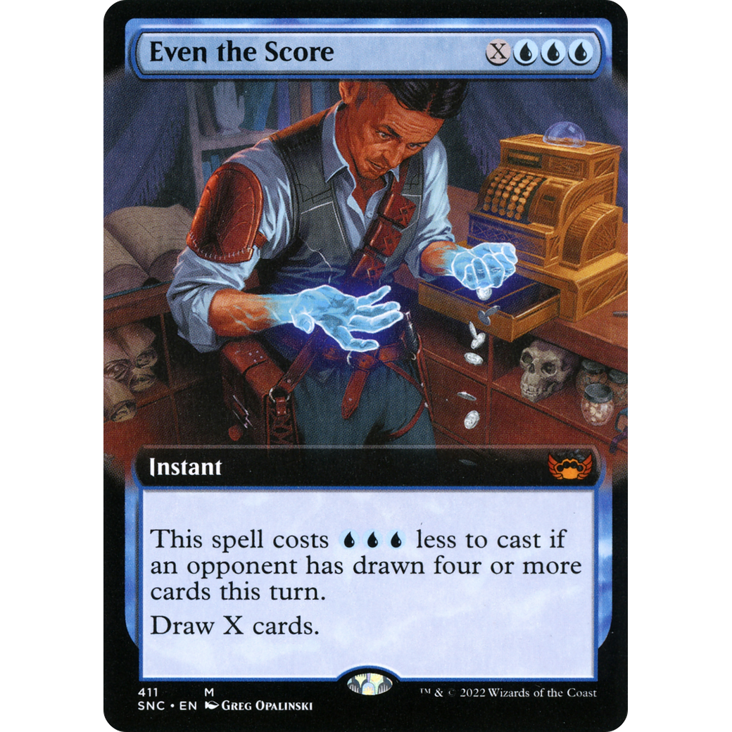 Even the Score (Extended Art) (SNC-411) - Streets of New Capenna: (Extended Art)