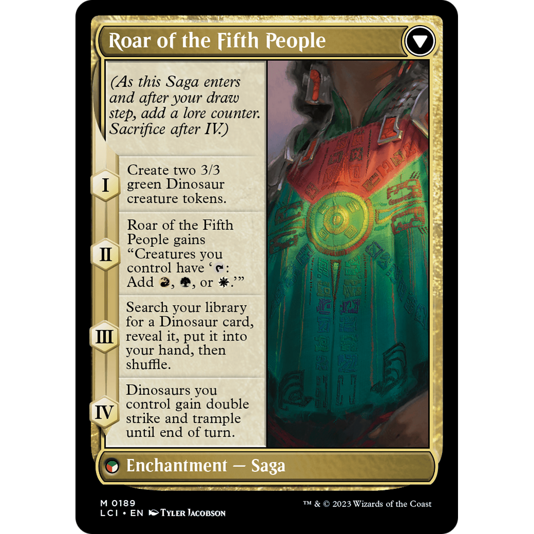 Huatli, Poet of Unity // Roar of the Fifth People (LCI-189) - The Lost Caverns of Ixalan Foil