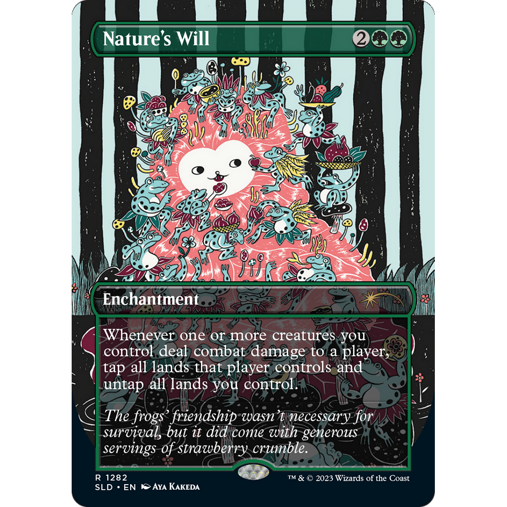 Nature's Will (SLD-1282) - Secret Lair Drop (Borderless) Foil