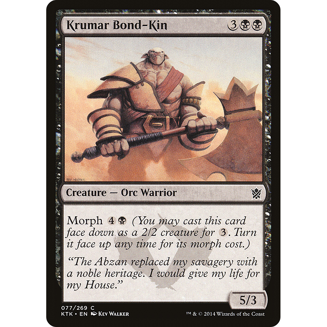 Krumar Bond-Kin (KTK-077) - Khans of Tarkir