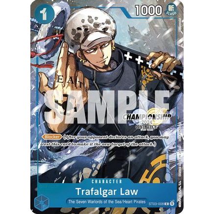 Trafalgar Law - ST03-008 (CS 2024 Event Pack Finalist) (ST03-008) - One Piece Promotion Cards Foil